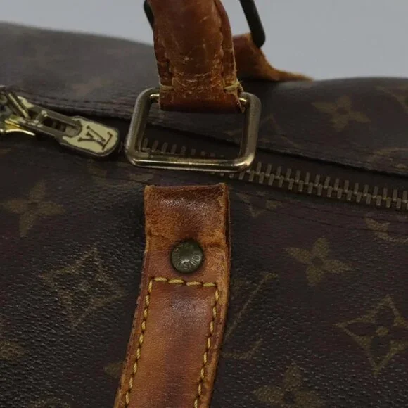 LOUIS VUITTON Monogram Keepall 55 Boston Bag M41424 LV Auth 117006